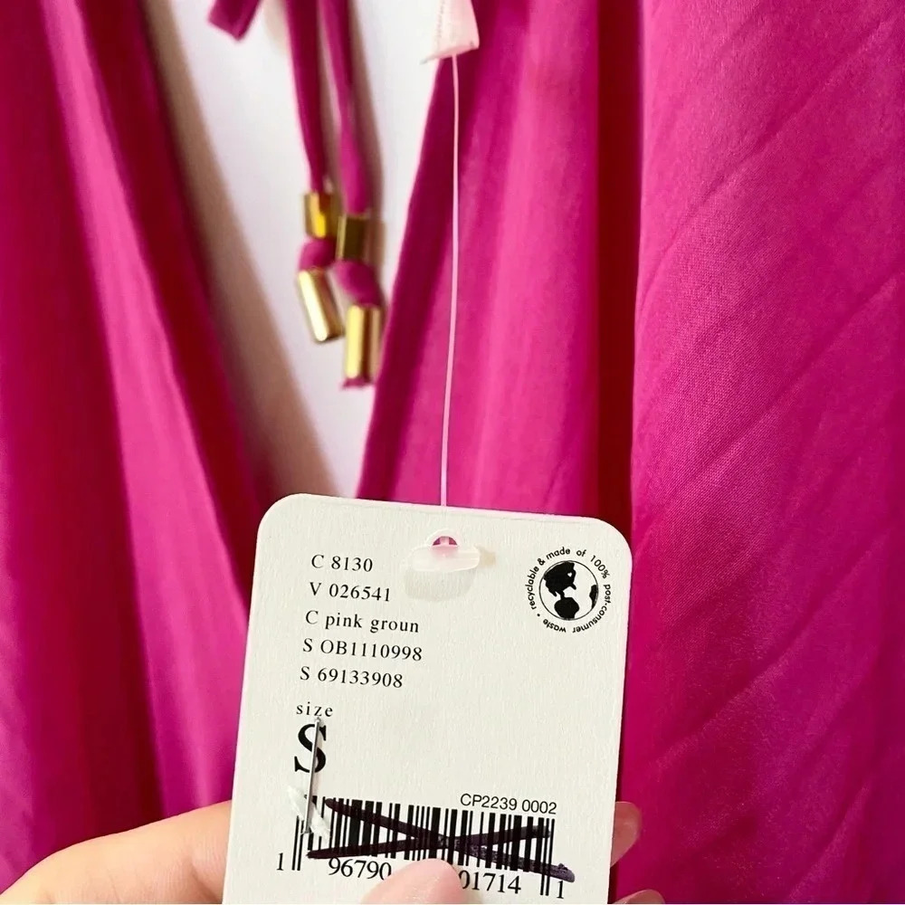 NWT Free People Arzel Long Sleeve Mini Dress Pink Small - Picture 5 of 14